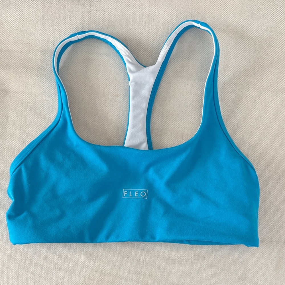 Fleo Aqua Racerback Sports Bra